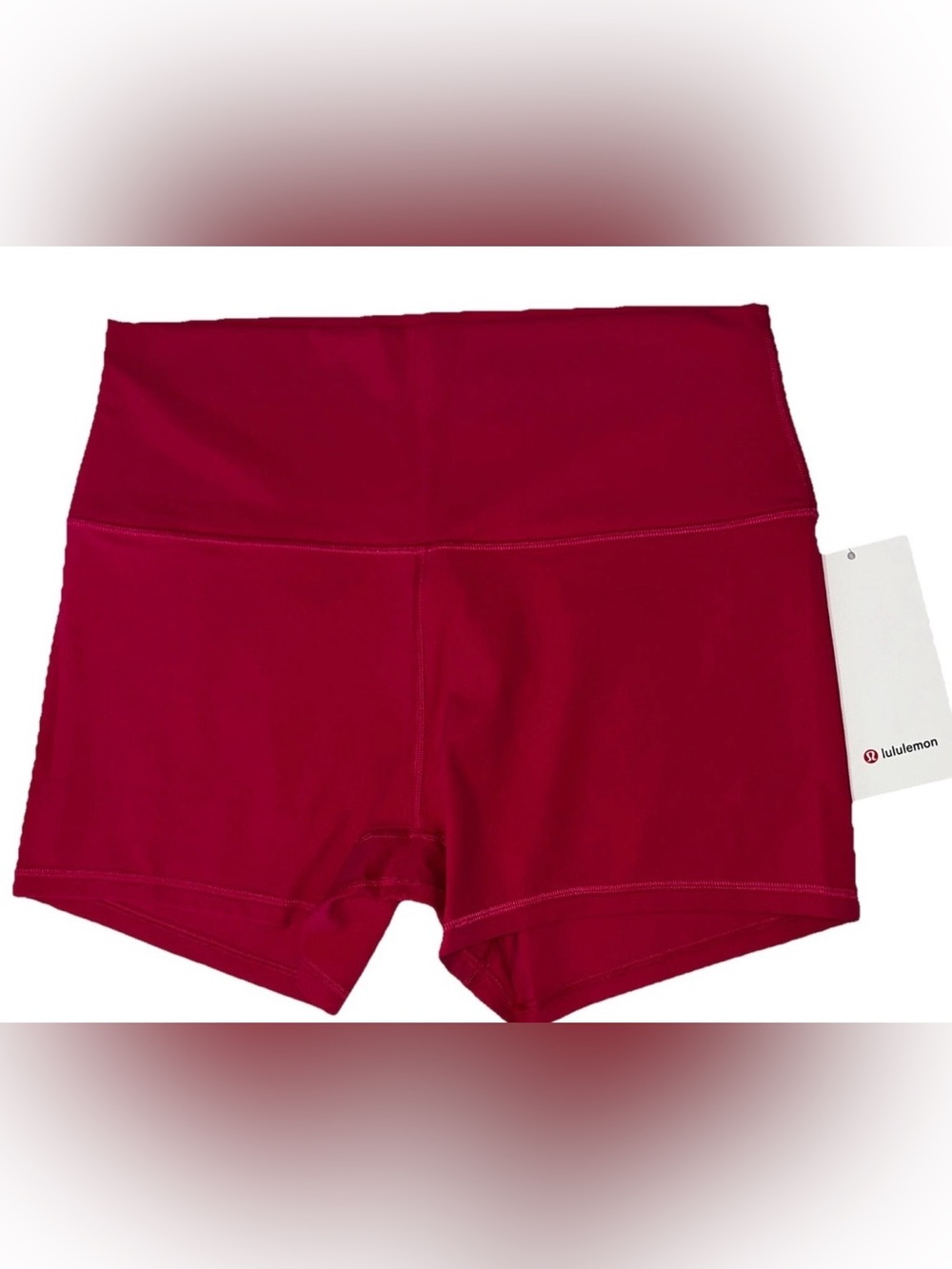 NWT LULULEMON SIZE 12 ALIGN HIGH RISE 4” LENGTH  SHORT AUTHENTIC PASSIONATE PINK